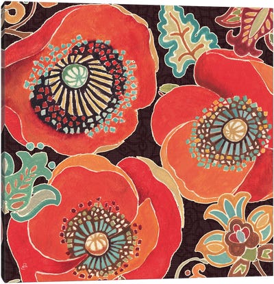 Moroccan Red V  Canvas Art Print - Poppy Art