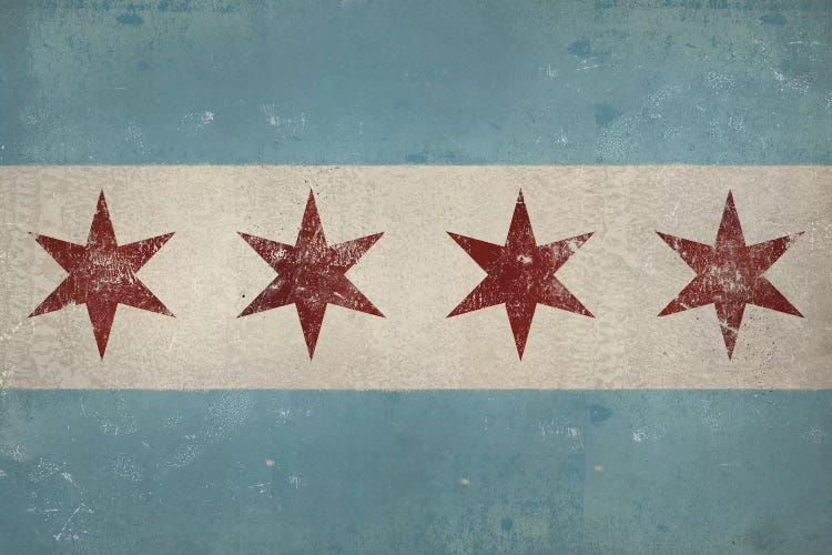 Chicago Flag by Ryan Fowler wall art