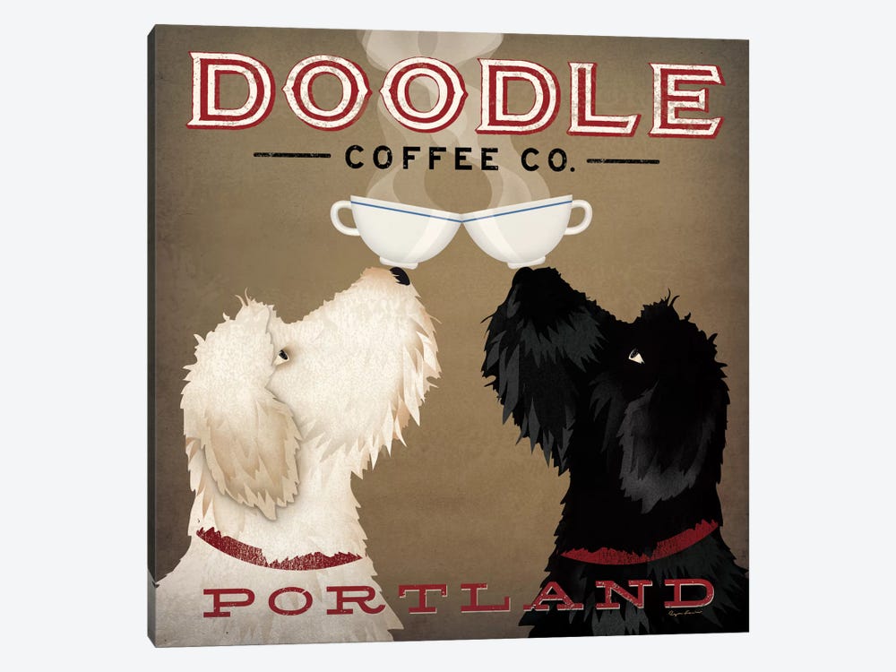 Doodle Coffee Co. by Ryan Fowler 1-piece Canvas Print