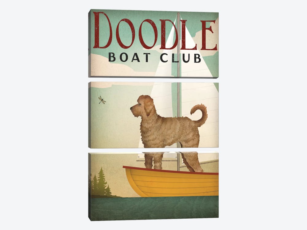Doodle Boat Club by Ryan Fowler 3-piece Art Print