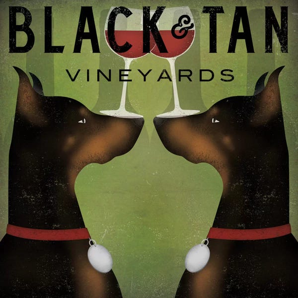 Kitchen: Black & Tan Vineyards (Doberman Pinschers) by Ryan Fowler