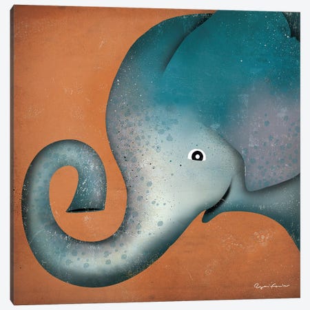 Elephant WOW Canvas Print #WAC4242} by Ryan Fowler Canvas Print