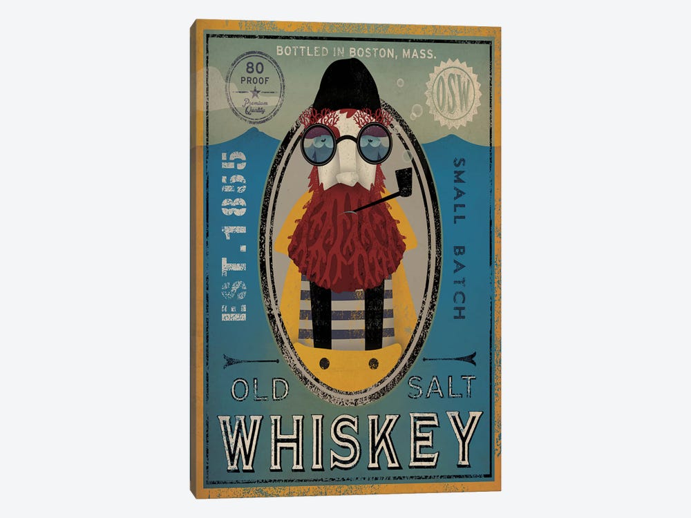 Old Salt Whiskey (Fisherman IV) by Ryan Fowler 1-piece Canvas Wall Art