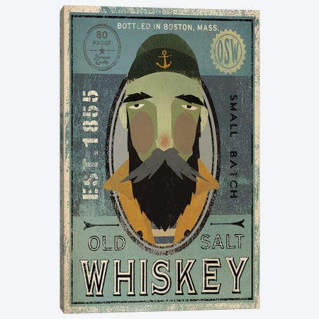 Old Salt Whiskey (Fisherman V) Canvas Print #WAC4244} by Ryan Fowler Canvas Wall Art