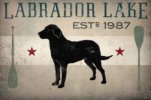 Labrador Retrievers: Labrador Lake II by Ryan Fowler