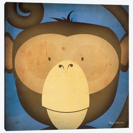 Monkey WOW Canvas Print #WAC4253} by Ryan Fowler Canvas Artwork
