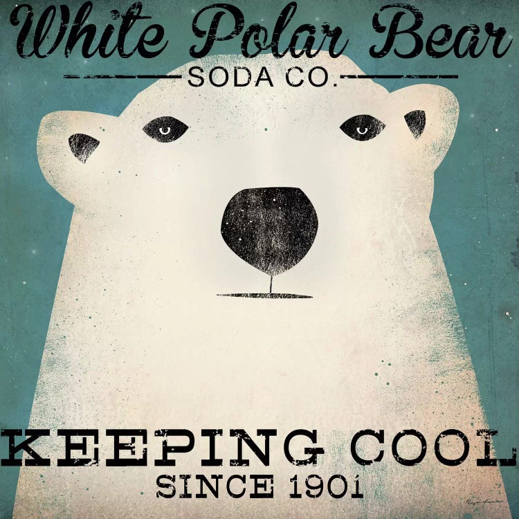 White Polar Bear Soda Co. by Ryan Fowler wall art