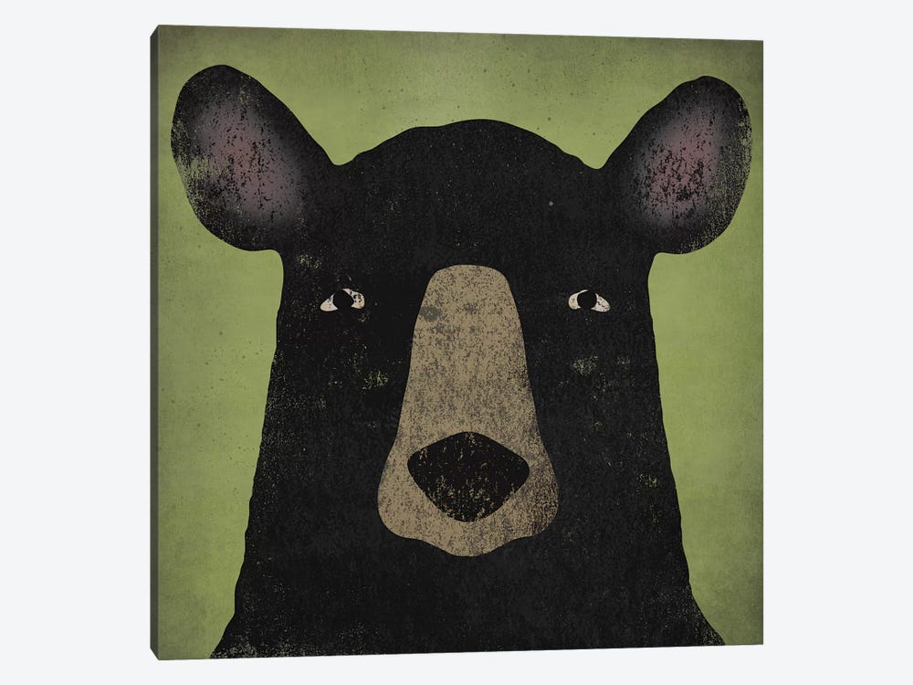 Black Bear by Ryan Fowler 1-piece Canvas Art Print