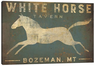 White Horse Tavern Canvas Art Print - Farmhouse Kitchen Art