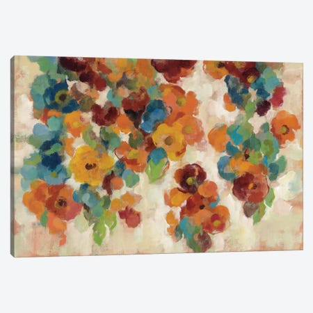 Spice And Turquoise Florals Canvas Print #WAC4288} by Silvia Vassileva Art Print