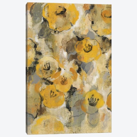 Yellow Floral II Canvas Print #WAC4299} by Silvia Vassileva Canvas Art