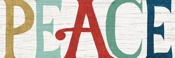 Christmas Signs & Sentiments: PEACE by Michael Mullan