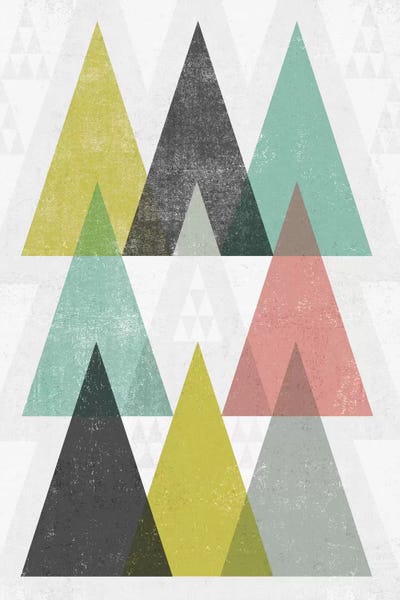 Mod Triangles IV by Michael Mullan canvas print