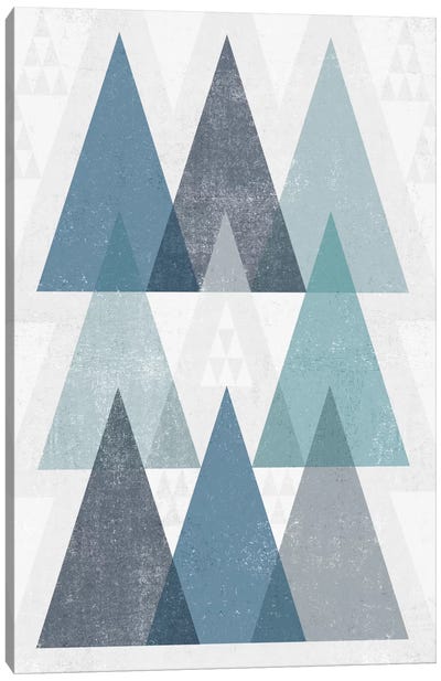 Mod Triangles IV.A Canvas Art Print - Geometric Art