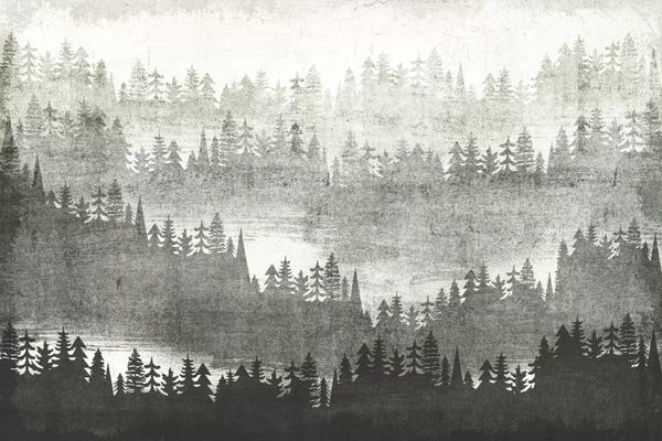 Evergreen Trees: Mountainscape III by Michael Mullan