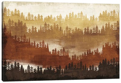 Mountainscape IV Canvas Art Print - Pine Trees