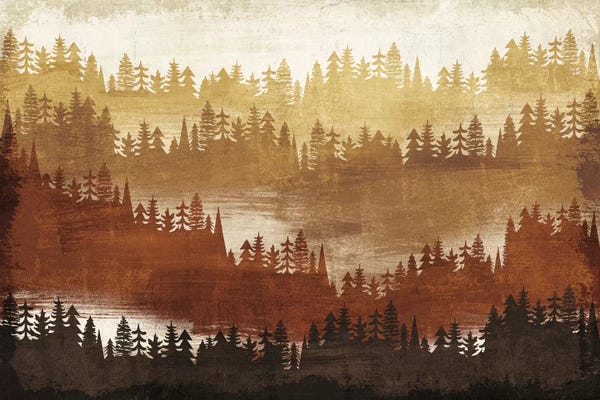 Evergreen Trees: Mountainscape IV by Michael Mullan