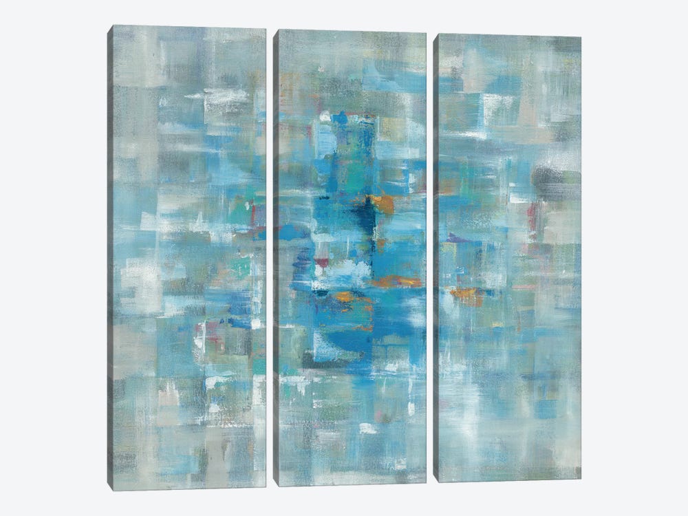 Abstract Squares by Danhui Nai 3-piece Canvas Artwork