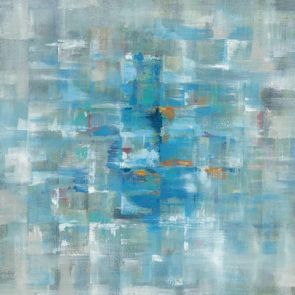 Beachy Living Room: Abstract Squares by Danhui Nai