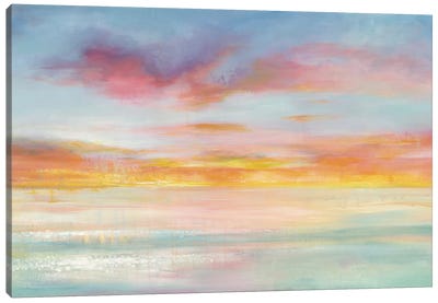 Pastel Sky Canvas Art Print - Welcome Home, Chicago