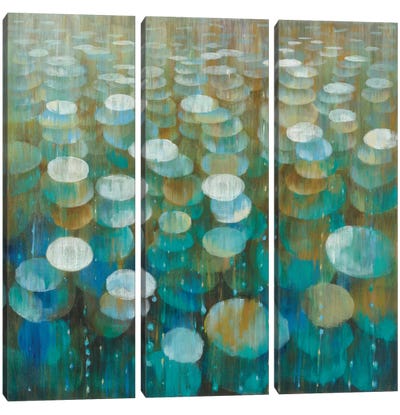 Rain Drops Canvas Art Print - 3-Piece Decorative Art