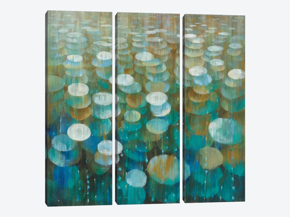 Rain Drops by Danhui Nai 3-piece Canvas Wall Art