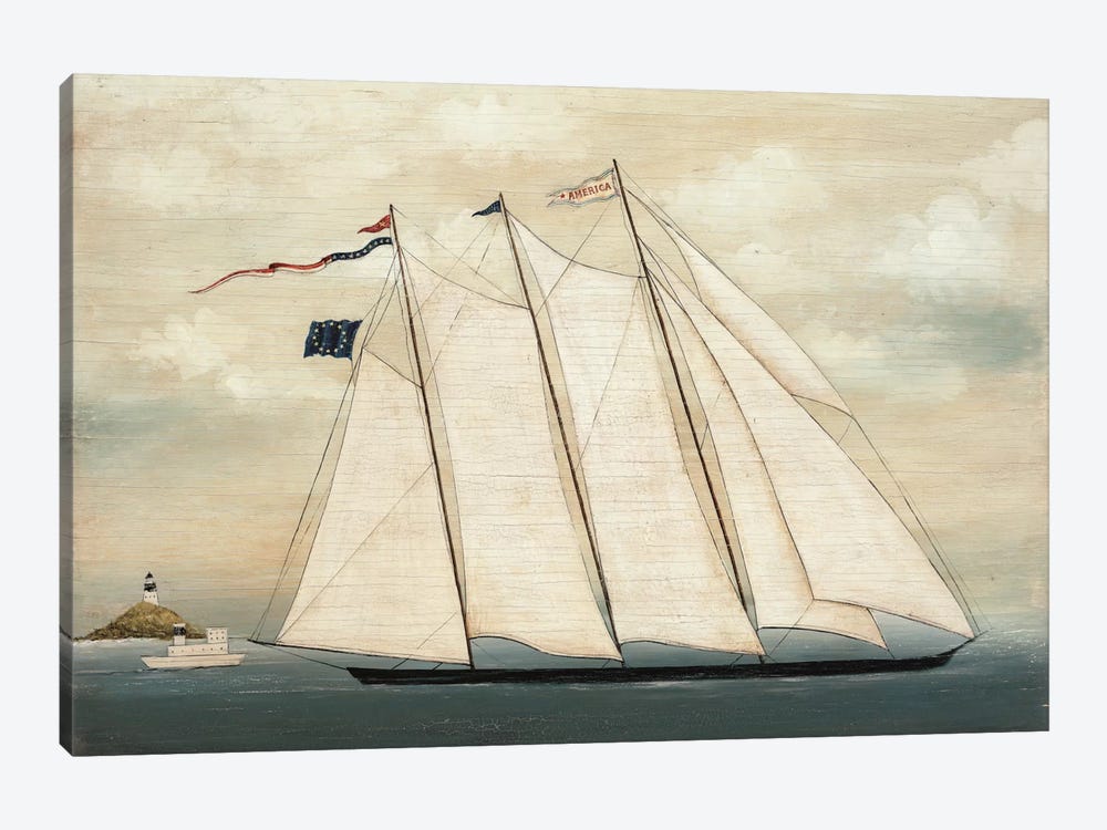 Tall Ship I by David Carter Brown 1-piece Canvas Art