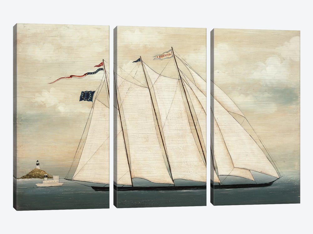 Tall Ship I by David Carter Brown 3-piece Canvas Wall Art