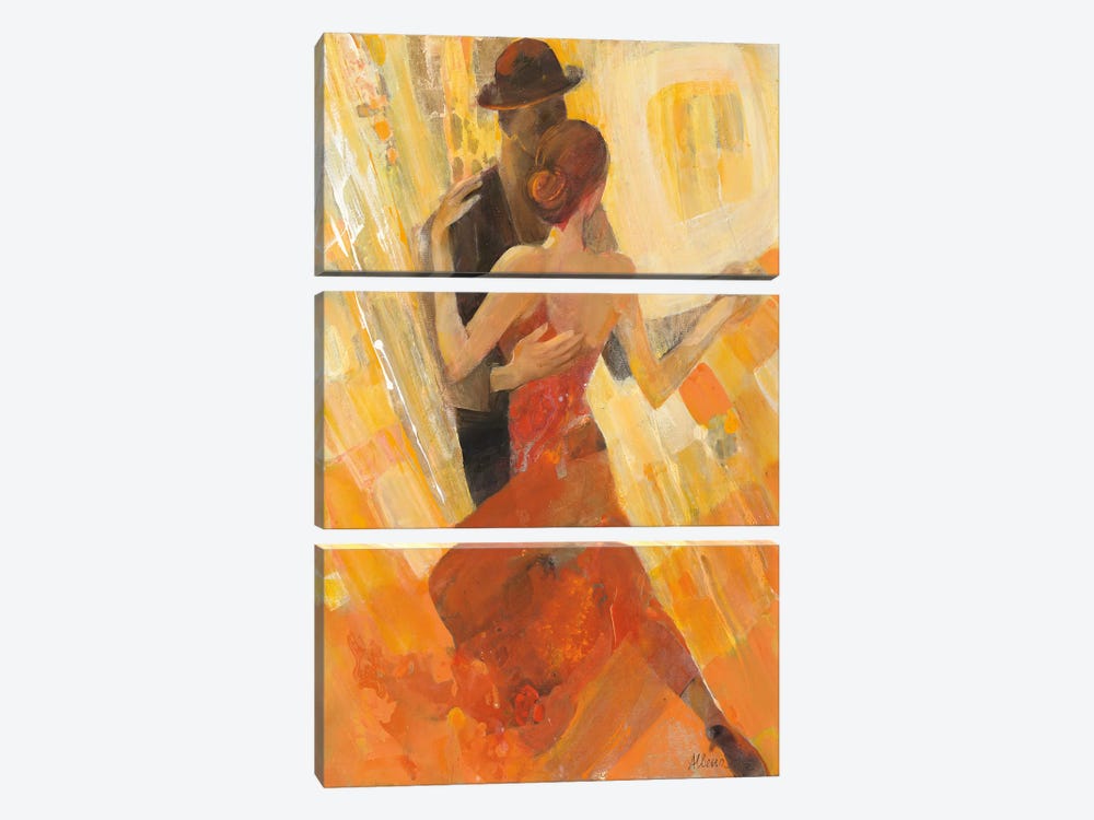 Tango by Albena Hristova 3-piece Canvas Art Print