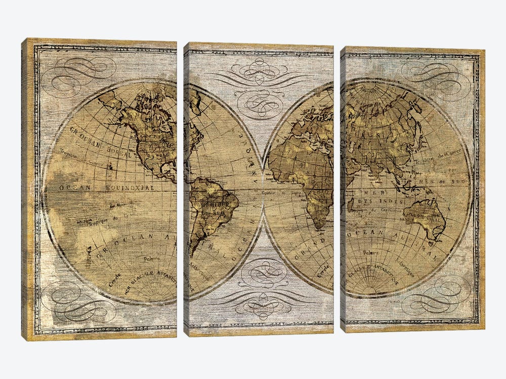 Worldwide I by James Wiens 3-piece Art Print