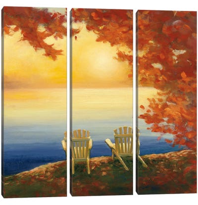 Autumn Glow II Canvas Art Print - 3-Piece Decorative Art