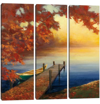 Autumn Glow III Canvas Art Print - 3-Piece Decorative Art