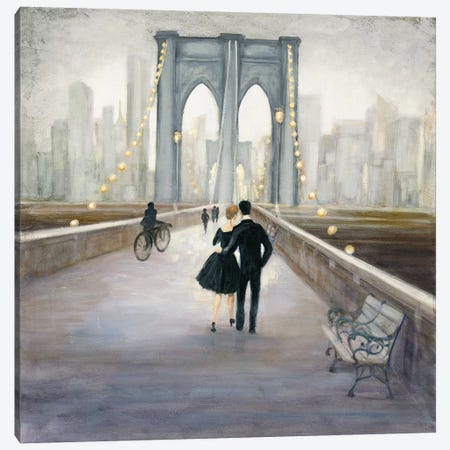 Touring Paris Couple II Giclee Stretched Canvas Artwork 18 x 18 Global Gallery Julia Purinton