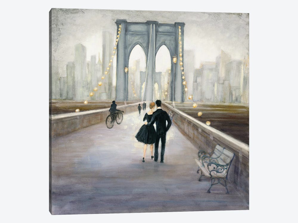 Bridge To New York by Julia Purinton 1-piece Canvas Wall Art
