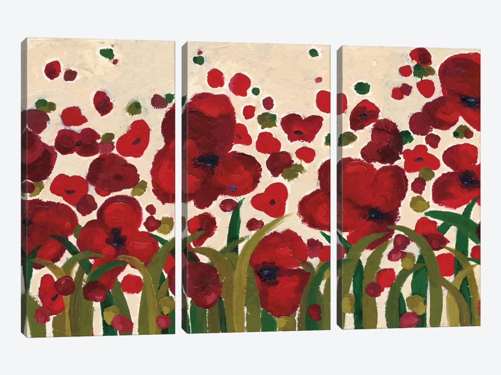 Ascending Flowers by Wild Apple Portfolio 3-piece Canvas Artwork