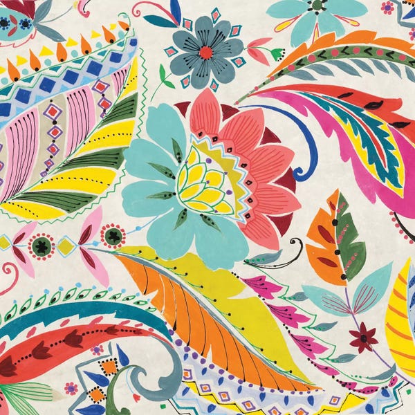 Paisley: Boho Paisley I by Wild Apple Portfolio