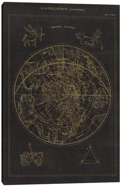 Costellazioni II Canvas Art Print - Celestial Maps