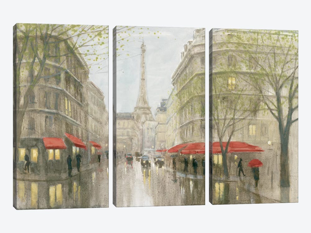 Impression Of Paris by Myles Sullivan 3-piece Canvas Wall Art
