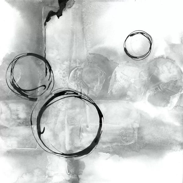 Black & White Minimalist Décor: Full Circle I by Chris Paschke