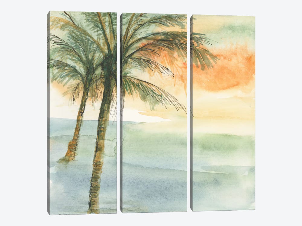 Island Sunset I by Chris Paschke 3-piece Canvas Art