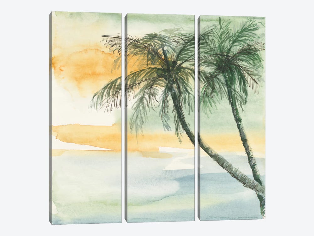 Island Sunset II by Chris Paschke 3-piece Canvas Art Print