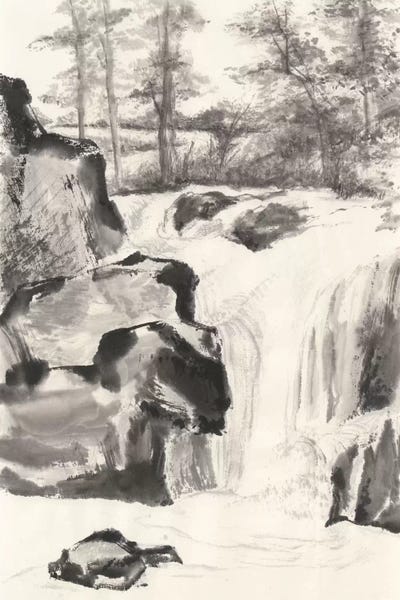 Waterfalls: Sumi Waterfall I by Chris Paschke