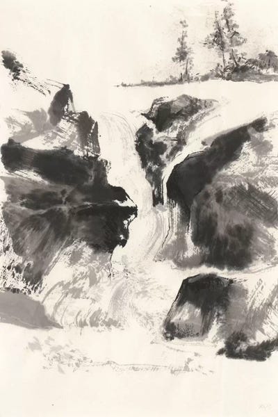 Waterfalls: Sumi Waterfall V by Chris Paschke