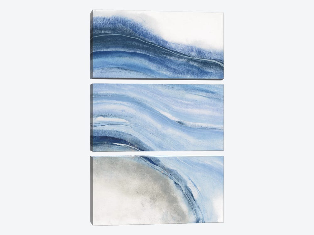 Watercolor Geode IV by Chris Paschke 3-piece Canvas Wall Art
