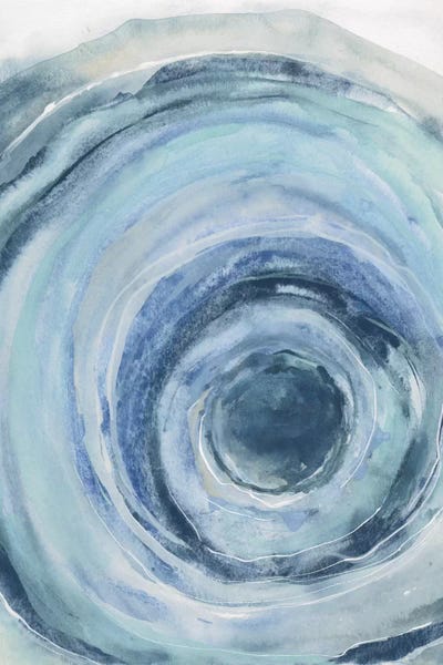 Agates, Geodes & Minerals: Watercolor Geode IX by Chris Paschke