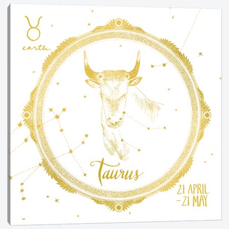 Taurus Canvas Print #WAC4707} by Sara Zieve Miller Canvas Print