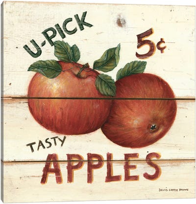 Tasty Apples Canvas Art Print - Healthy Eating