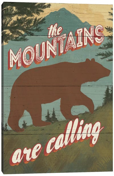 Discover The Wild I Canvas Art Print - Bear Art