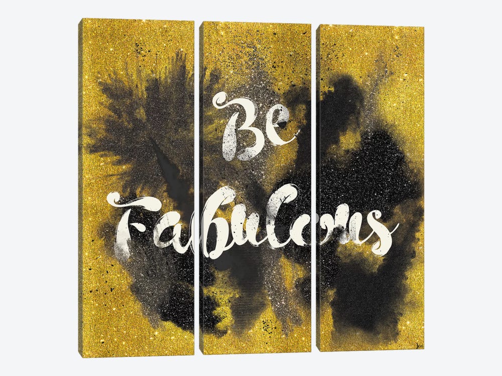 Glitter And Gold I.A 3-piece Canvas Wall Art