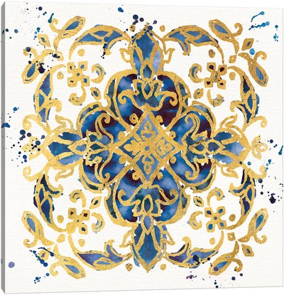 Little Jewels IV Canvas Art Print - Damask Patterns